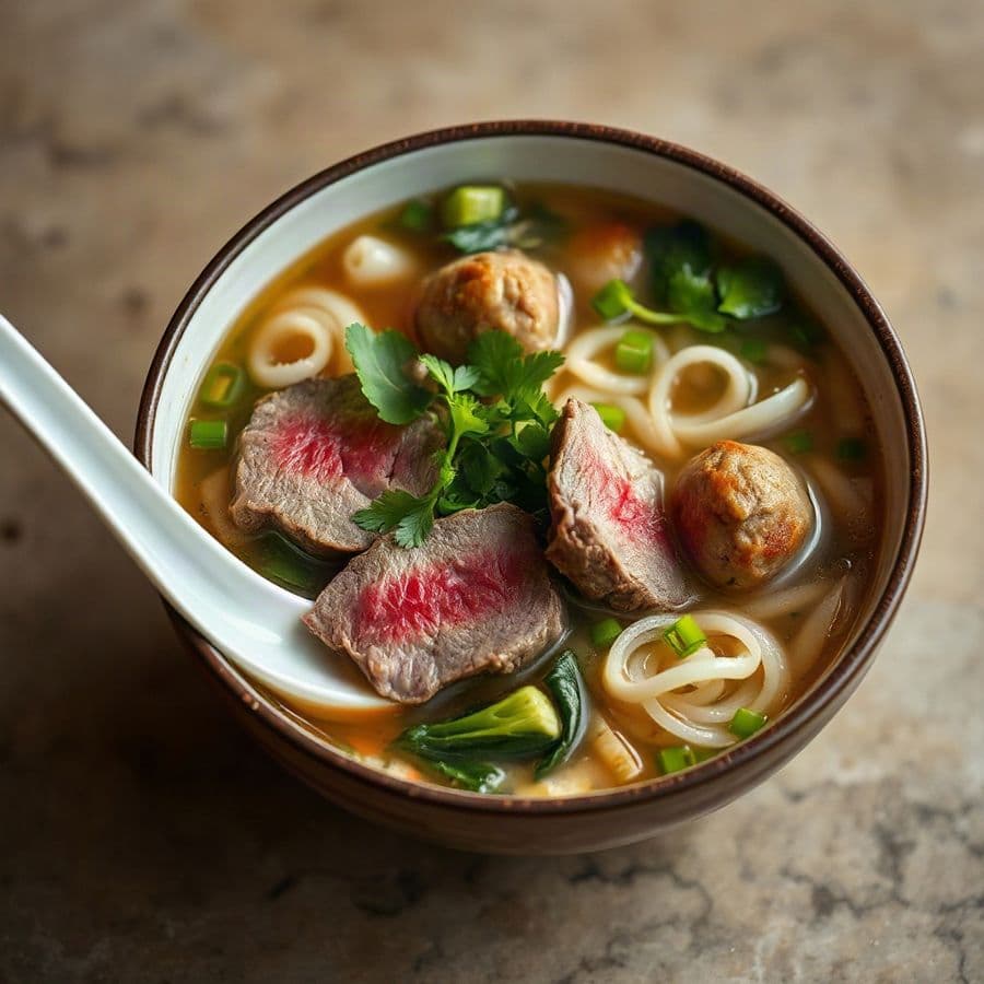 31. Steak & Beef Ball Pho